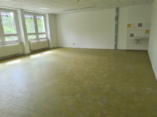 Blick &uuml;ber den Bauzaun